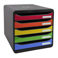 Exacompta Schubladenbox BIG-BOX plus 5 Schubladen DIN A4,...