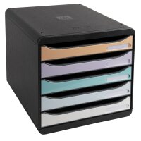 Exacompta Schubladenbox BIG-BOX plus 5 Schubladen DIN A4,...
