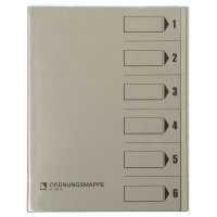 Bene Ordnungsmappe DIN A4 250g/m² Farbe: grau 6...