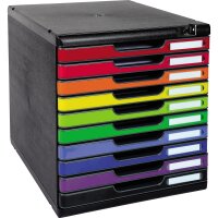 Exacompta Schubladenbox MODULO 10 Schubladen DIN A4+...