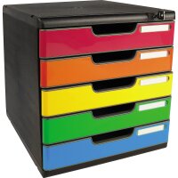 Exacompta Schubladenbox MODULO 5 Schubladen DIN A4+...