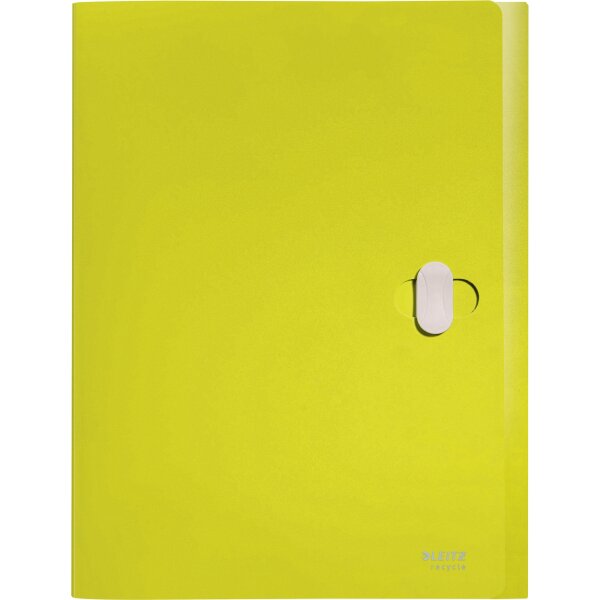 Leitz Heftbox Recycle 25,4 x 33 cm (B x H) DIN A4 38mm Sicherheitsverschluss Polypropylen, 80 % recycelt gelb