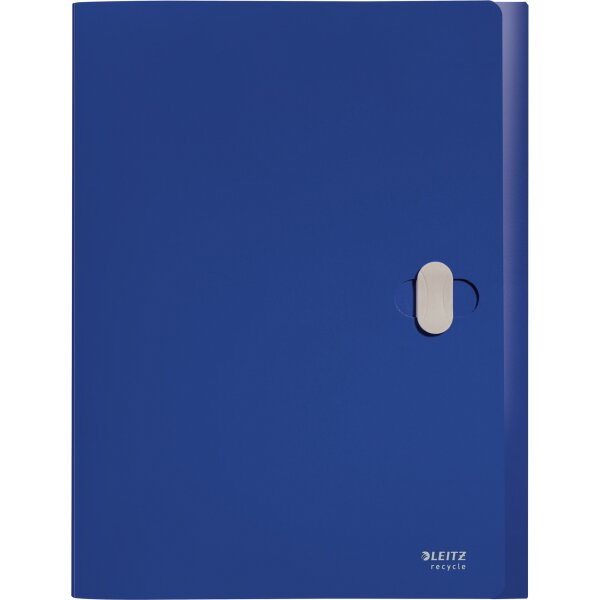 Leitz Heftbox Recycle 25,4 x 33 cm (B x H) DIN A4 38mm Sicherheitsverschluss Polypropylen, 80 % recycelt blau