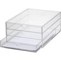 MAUL Schubladenbox Acryl 3 Schubladen DIN A4 Acryl...