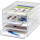 MAUL Schubladenbox Acryl 5 Schubladen DIN A4 Acryl Gehäusefarbe: glasklar Farbe der Schublade: glasklar