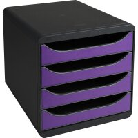 Exacompta Schubladenbox BIG-BOX 4 Schubladen DIN A4,...
