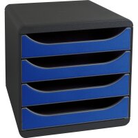Exacompta Schubladenbox BIG-BOX 4 Schubladen DIN A4,...
