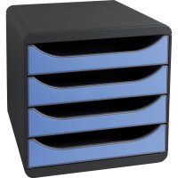 Exacompta Schubladenbox BIG-BOX 4 Schubladen DIN A4,...