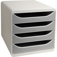 Exacompta Schubladenbox BIG-BOX 4 Schubladen DIN A4,...