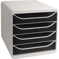 Exacompta Schubladenbox BIG-BOX 4 Schubladen DIN A4,...