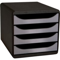Exacompta Schubladenbox BIG-BOX 4 Schubladen DIN A4,...