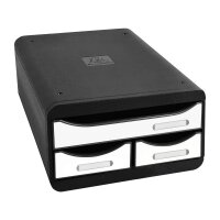 Exacompta Schubladenbox SMALL-BOX Mini 3 Schubladen DIN...