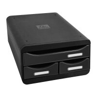 Exacompta Schubladenbox SMALL-BOX Mini 3 Schubladen DIN...