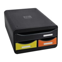 Exacompta Schubladenbox SMALL-BOX Mini 3 Schubladen DIN...
