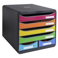 Exacompta Schubladenbox BIG-BOX Maxi 6 Schubladen DIN A4,...