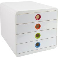 Exacompta Schubladenbox POP-BOX 4 Schubladen DIN A4,...