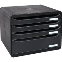 Exacompta Schubladenbox BIG-BOX plus quer 4 Schubladen...