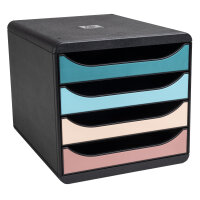 Exacompta Schubladenbox BIG-BOX 4 Schubladen DIN A4,...