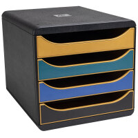 Exacompta Schubladenbox BIG-BOX 4 Schubladen DIN A4,...
