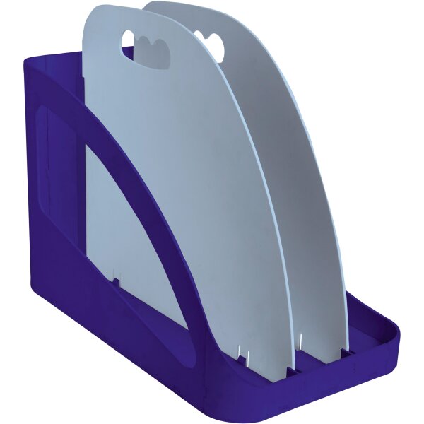 Exacompta Organisationsbox Flex Box Bee Blue 25,2 x 22,5 x 28,8 mm (B x H x T) Kunststoff marineblau/hellblau