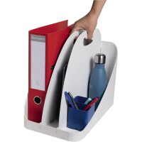 Exacompta Organisationsbox Flex Box Bee Blue 25,2 x 22,5 x 28,8 mm (B x H x T) Kunststoff marineblau/hellblau