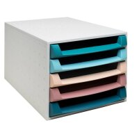 Exacompta Schubladenbox THE BOX 5 Schubladen DIN A4,...