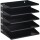 DURABLE Belegefach 36,5 x 34,5 x 25,3 cm (B x H x T) DIN A4, Folio 5 Fächer Stahlblech, Polyethylen epoxidharzbeschichtet schwarz
