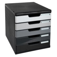 Exacompta Schubladenbox MODULO 5 Schubladen DIN A4+...