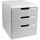 Exacompta Schubladenbox MODULO 3 Schubladen DIN A4+ Polystyrol Gehäusefarbe: lichtgrau Farbe der Schublade: steingrau