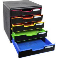 Exacompta Schubladenbox MODULO 5 Schubladen DIN A4+...