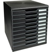 Exacompta Schubladenbox MODULO 10 Schubladen DIN A4+...