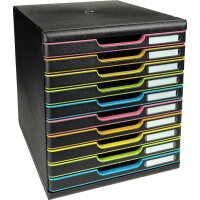 Exacompta Schubladenbox MODULO 10 Schubladen DIN A4+...