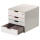 DURABLE Schubladenbox VARICOLOR® MIX 4 SAFE 4 Schubladen DIN A4, DIN C4, Folio, Letter ABS Kunststoff/Polystyrol Gehäusefarbe: weiß Farbe der Schublade: weiß/mehrfarbig