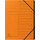 Exacompta Ordnungsmappe DIN A4 170g/m² Colorspankarton Farbe: orange Farbe des Fächerblocks: schwarz 12 Fächer