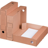 smartboxpro Archivbox 7,5 x 32,4 x 26,5 cm (B x H x T) DIN A4 mit Archivdruck Wellpappe braun 20 St./Pack.