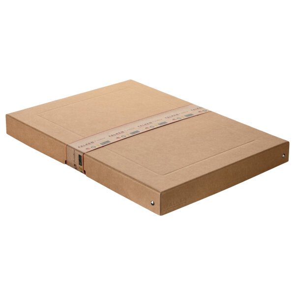 Falken Aufbewahrungsbox PureBox 32 x 4 x 44 cm (B x H x T) DIN A3 Pappe natronbraun
