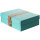 Falken Aufbewahrungsbox PureBox Pastell 24 x 10 x 32 cm (B x H x T) DIN A4 Pappe pastellazurblau