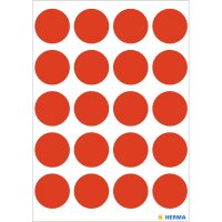 HERMA Markierungspunkt VARIO 19mm Papier leuchtrot 100...