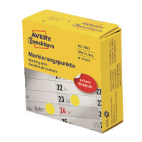 Avery Zweckform Markierungspunkt 10mm Papier gelb 800...