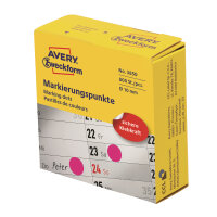 Avery Zweckform Markierungspunkt 10mm Papier magenta 800...