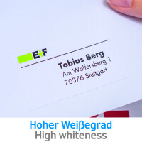 HERMA Universaletikett PREMIUM 99,1 x 67,7 mm (B x H) nicht wieder ablösbar Papier weiß 800 Etik./Pack.