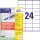 Avery Zweckform Universaletikett ultragrip SPARPACK 50 + 15 Blatt 70 x 36 mm (B x H) nicht wieder ablösbar Papier weiß 1.560 Etik./Pack.