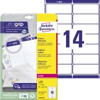 Avery Zweckform Adressetikett ultragrip 99,1 x 38,1 mm (B...