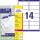 Avery Zweckform Adressetikett ultragrip 99,1 x 38,1 mm (B x H) Papier weiß 560 Etik./Pack.