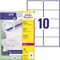 Avery Zweckform Adressetikett ultragrip 99,1 x 57 mm (B x...