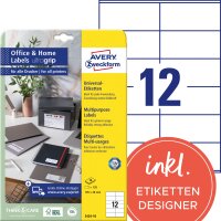 Avery Zweckform Universaletikett Home Office 105 x 48 mm...