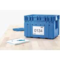 HERMA Universaletikett PREMIUM 105 x 37 mm (B x H) nicht wieder ablösbar Papier weiß 3.200 Etik./Pack.