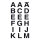HERMA Buchstabenetikett 84 x 120 mm (B x H) Folie transparent/schwarz 36 Etik./Pack.