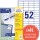 Avery Zweckform Universaletikett ultragrip 48 x 21 mm (B x H) nicht wieder ablösbar Papier weiß 5.200 Etik./Pack.