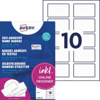 Avery Zweckform Namensetikett 80 x 50 mm (B x H)...